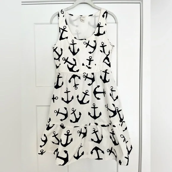 J. Crew Dizzy Anchor Print Dress - Picture 1 of 6